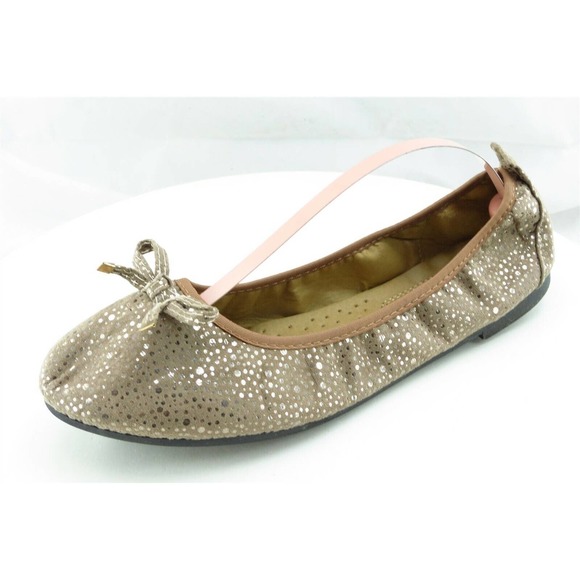 Forever Women Sz 8.5 M‎ Brown Ballet Fabric Shoes - Picture 1 of 7